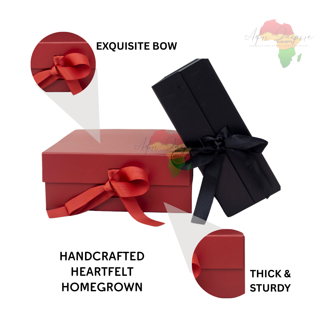 Luxury Magnetic Gift Box with Ribbon – Reusable Foldable Box for All Occasions (10x10x4 in)