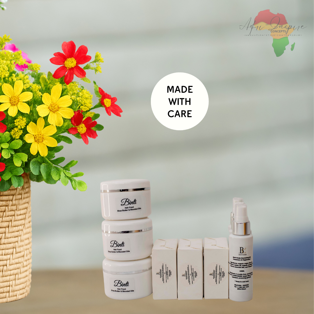 Crown Care Trio Gift Box – Nourishing Hair Cream, Refreshing Spray & Gentle Soap-9pc set