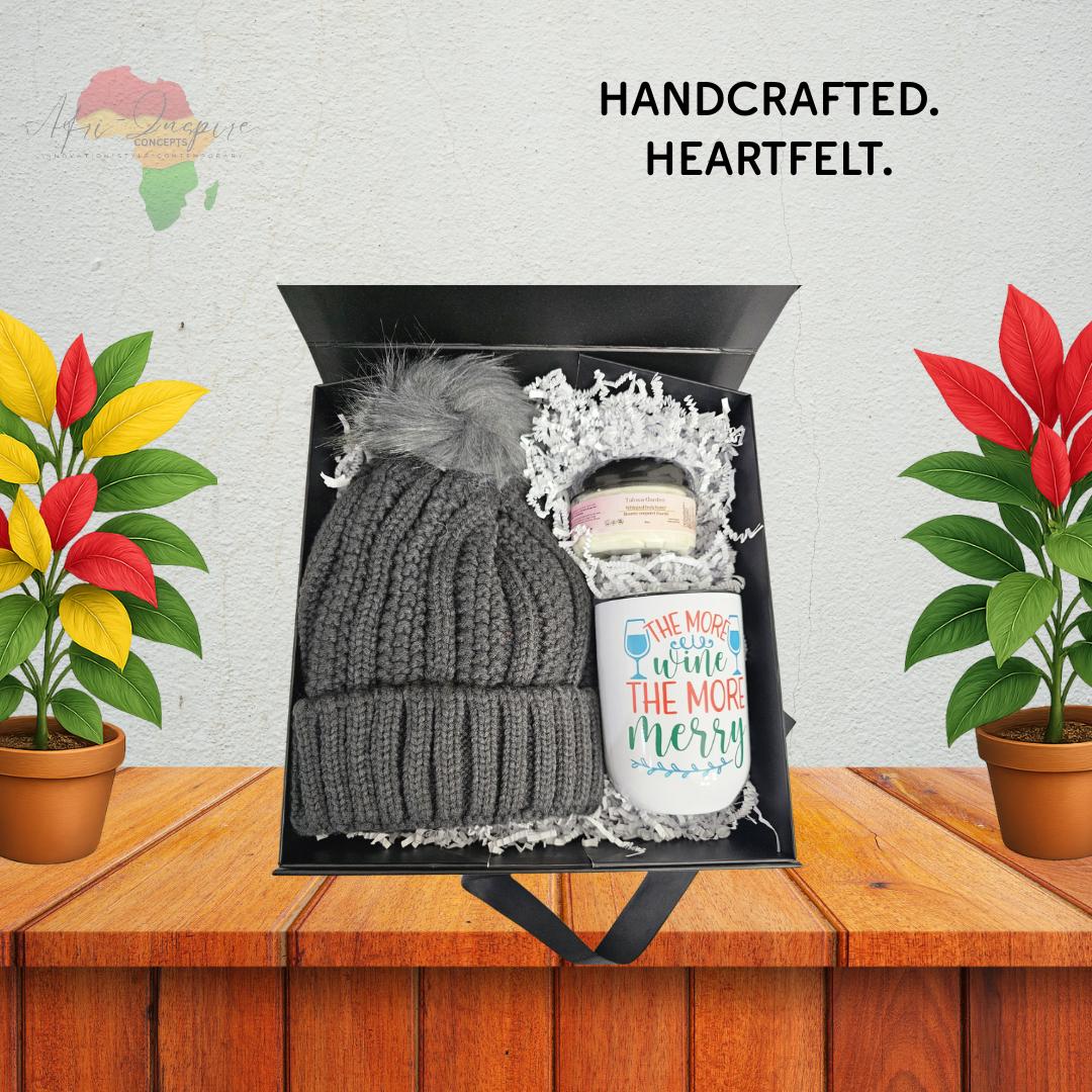 Cozy Cheer Gift Box – Beanie, Mug, Body Butter & Holiday Vibes in a Keepsake Box