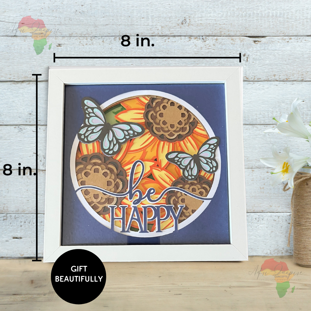 Handcrafted Shadow Box Gift – Personalized 3D Art in a Keepsake Frame (comes in a box)