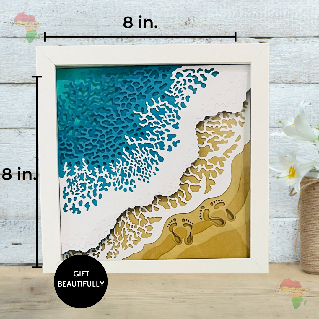 Handcrafted Shadow Box Gift – Personalized 3D Art in a Keepsake Frame (comes in a box)