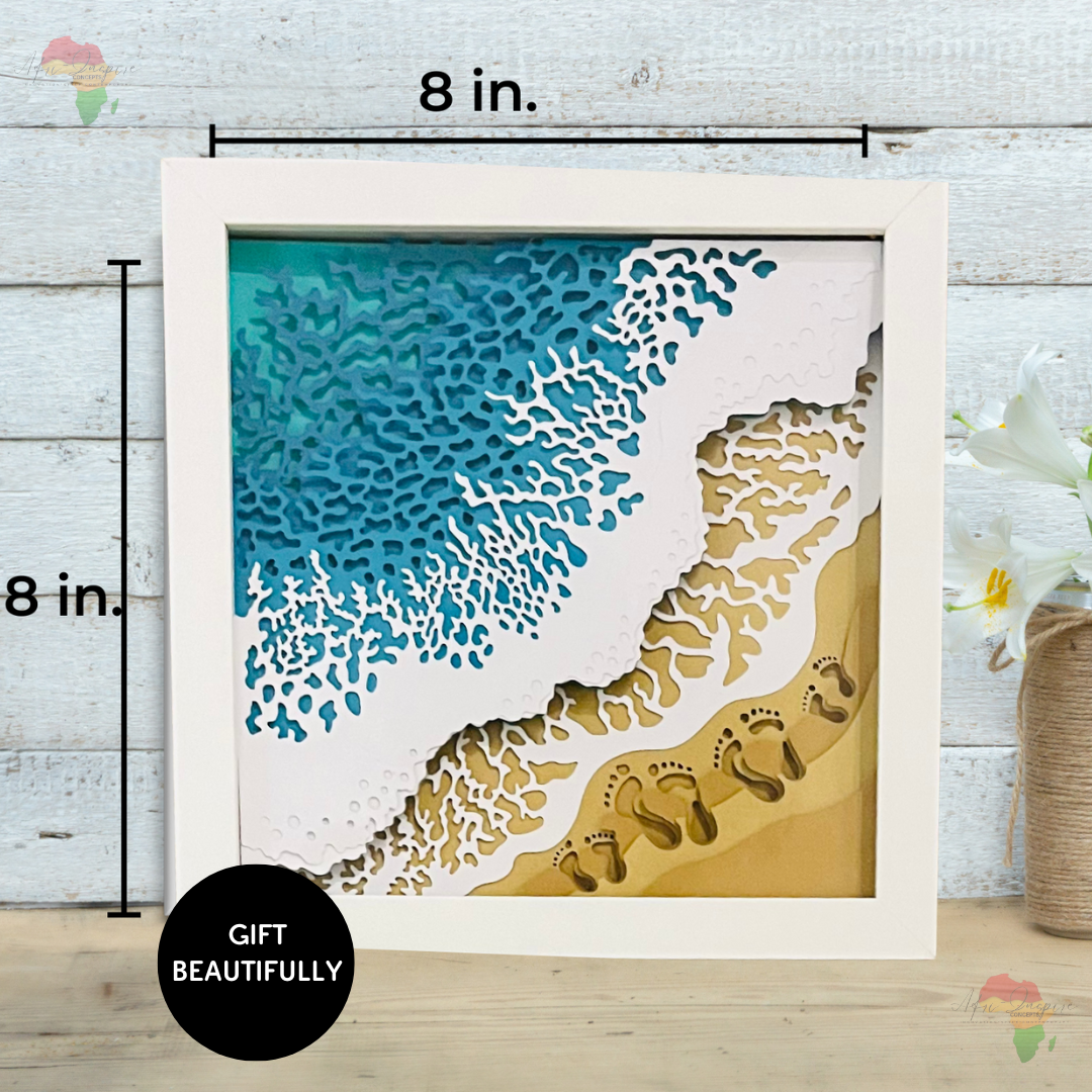 Handcrafted Shadow Box Gift – Personalized 3D Art in a Keepsake Frame (comes in a box)
