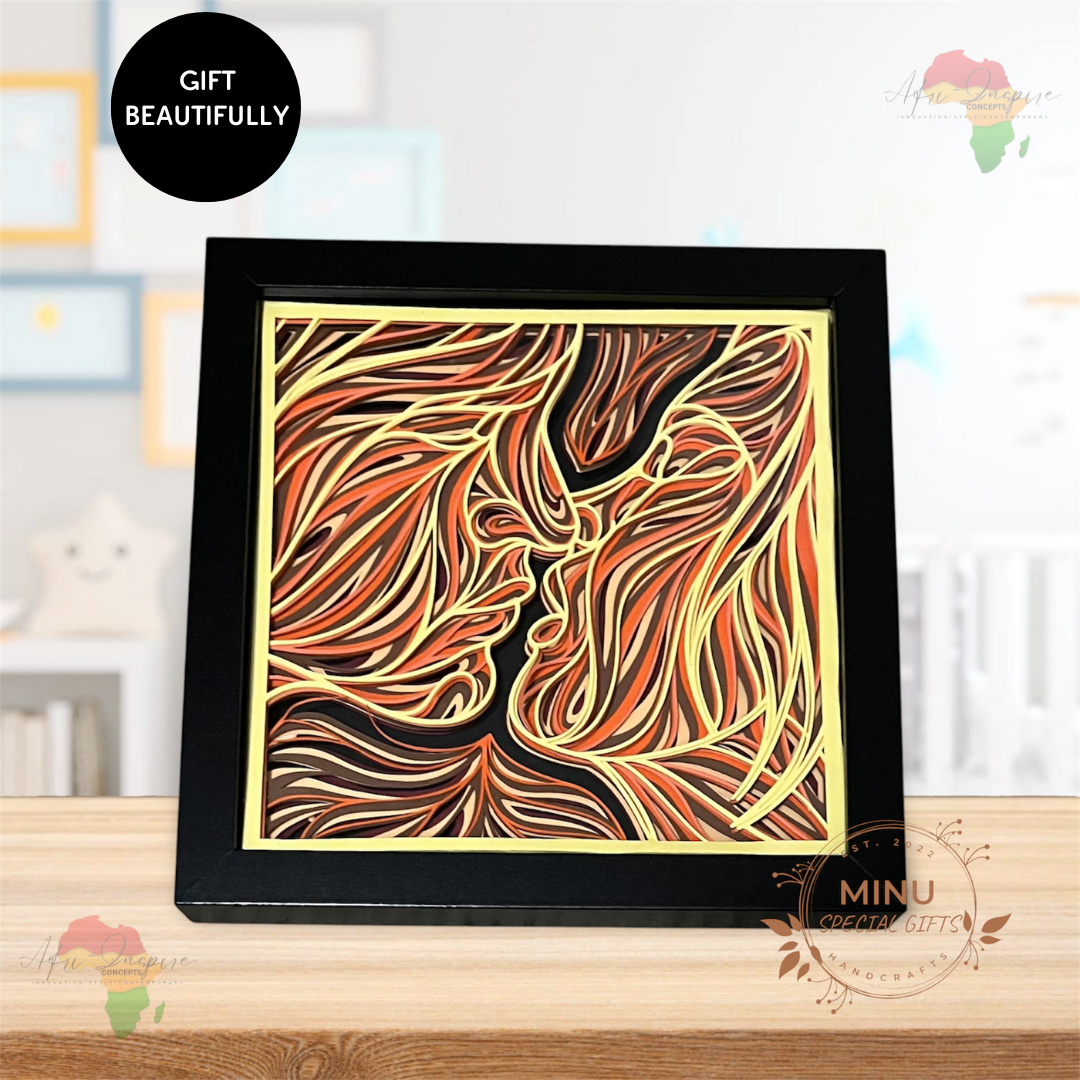 Handcrafted Shadow Box Gift – Personalized 3D Art in a Keepsake Frame (comes in a box)