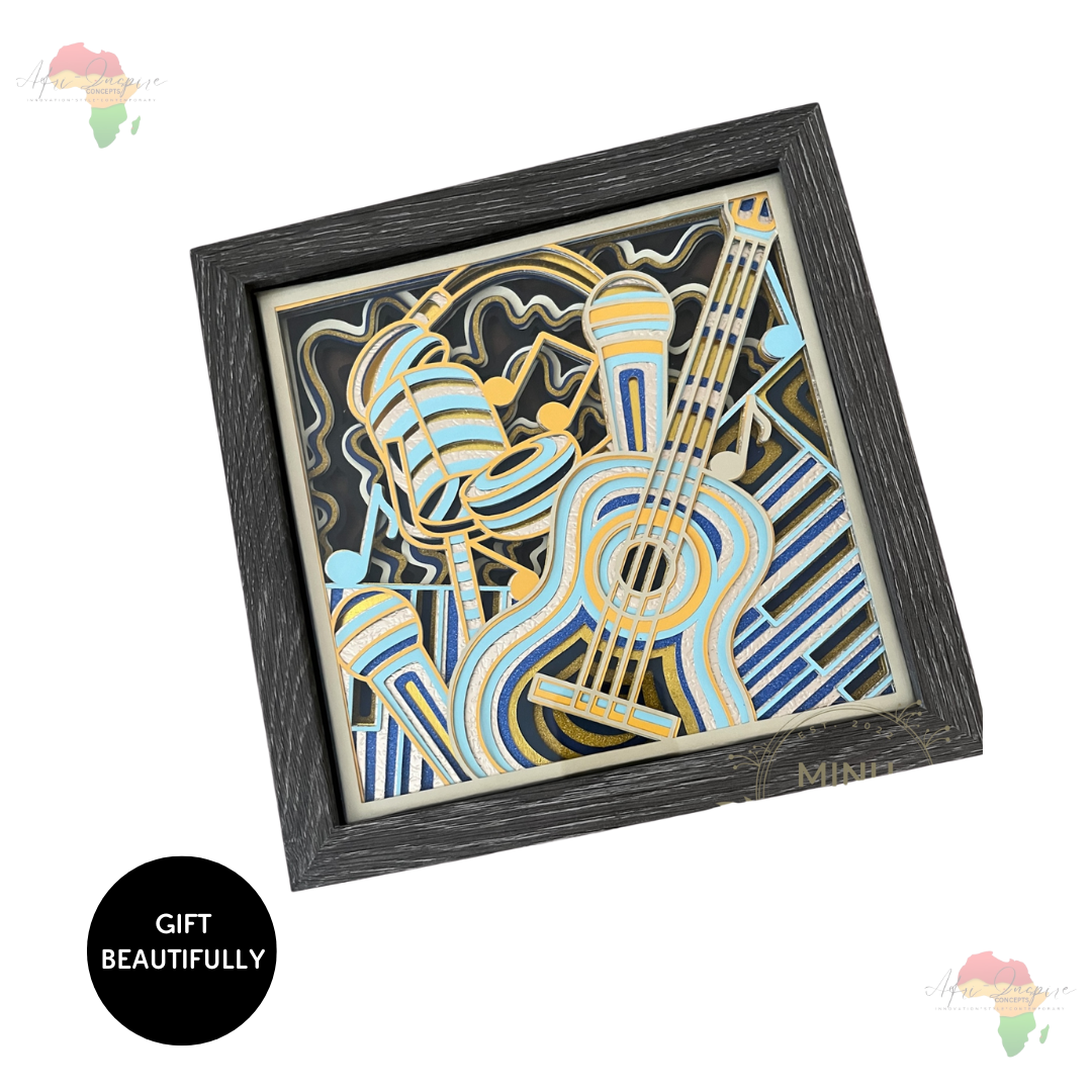 Handcrafted Shadow Box Gift – Personalized 3D Art in a Keepsake Frame (comes in a box)
