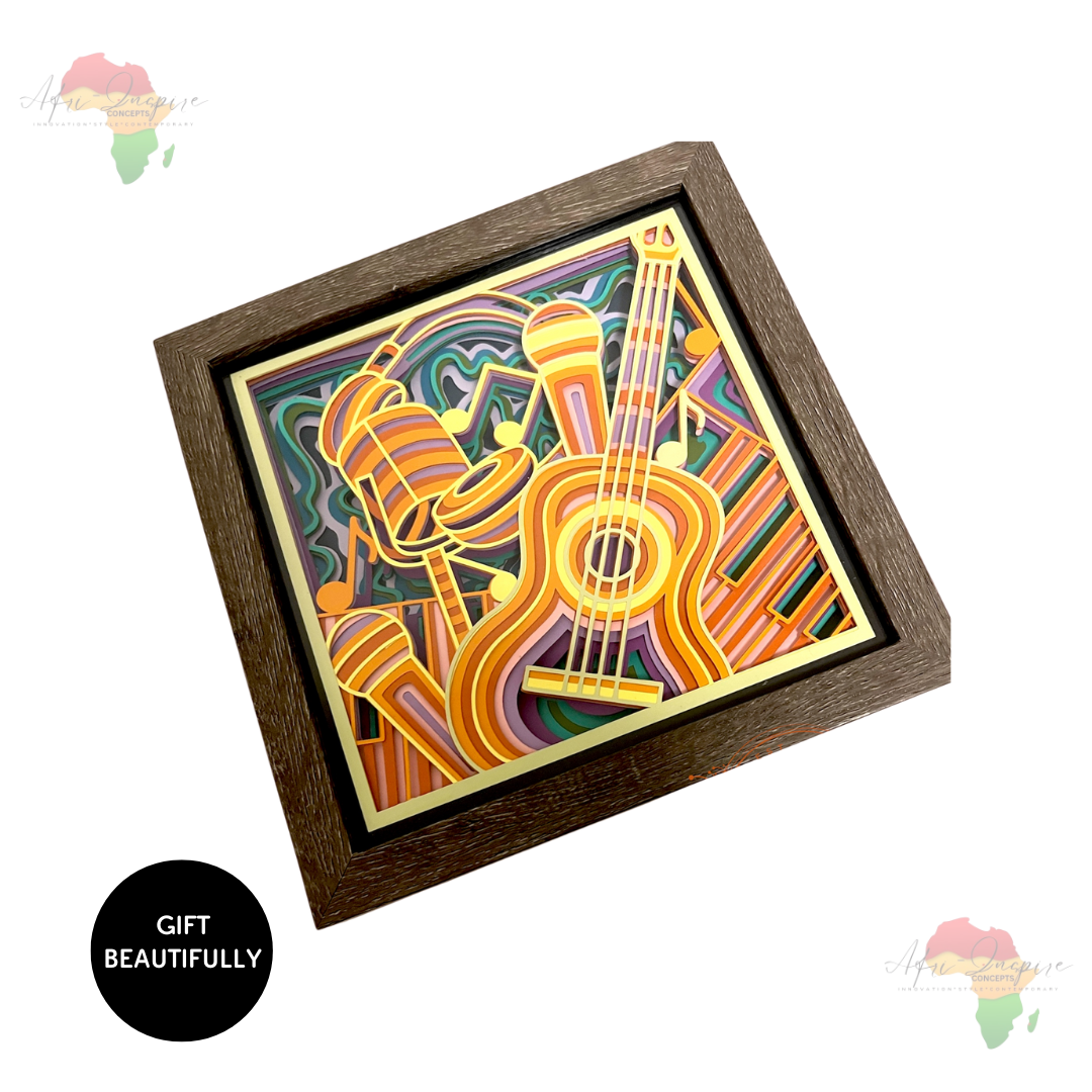 Handcrafted Shadow Box Gift – Personalized 3D Art in a Keepsake Frame (comes in a box)