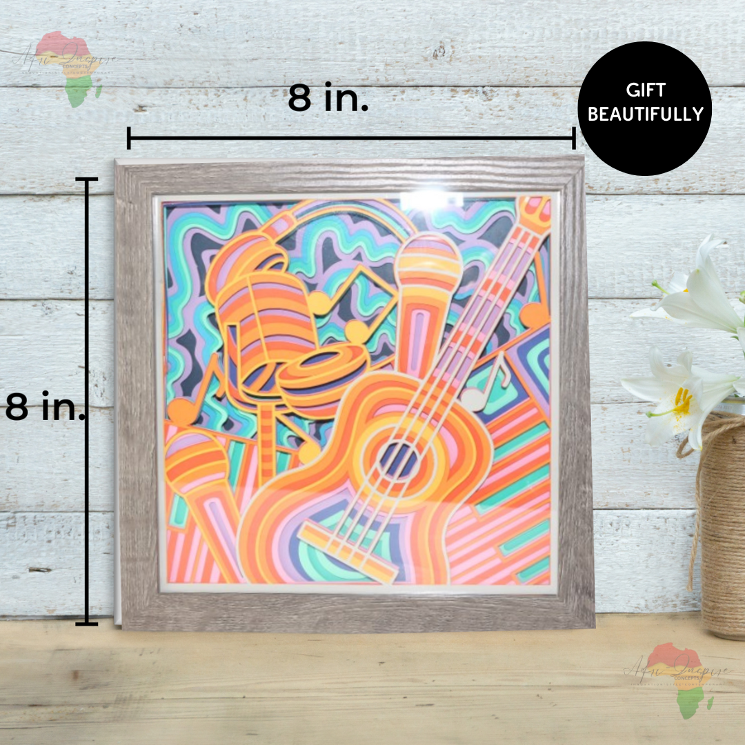 Handcrafted Shadow Box Gift – Personalized 3D Art in a Keepsake Frame (comes in a box)