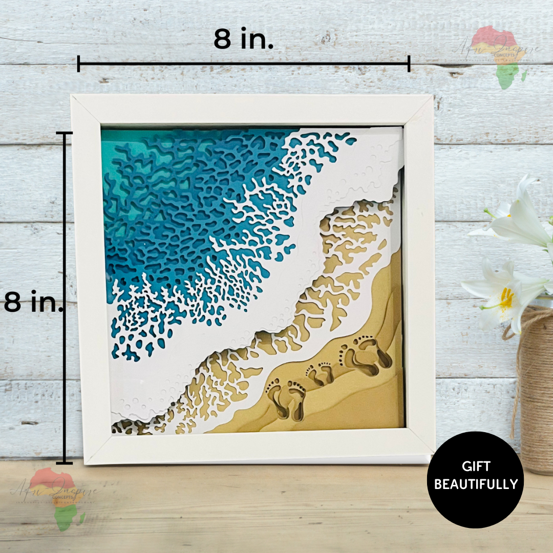 Handcrafted Shadow Box Gift – Personalized 3D Art in a Keepsake Frame (comes in a box)