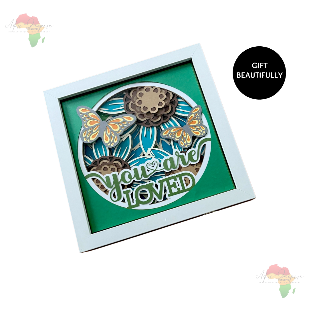 Handcrafted Shadow Box Gift – Personalized 3D Art in a Keepsake Frame (comes in a box)