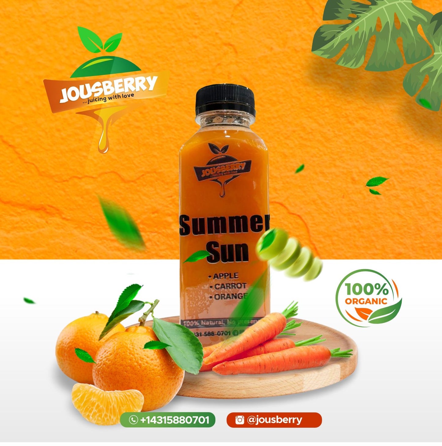 Summer Sun Drink - Bright & Refreshing Fruit Blend Juice