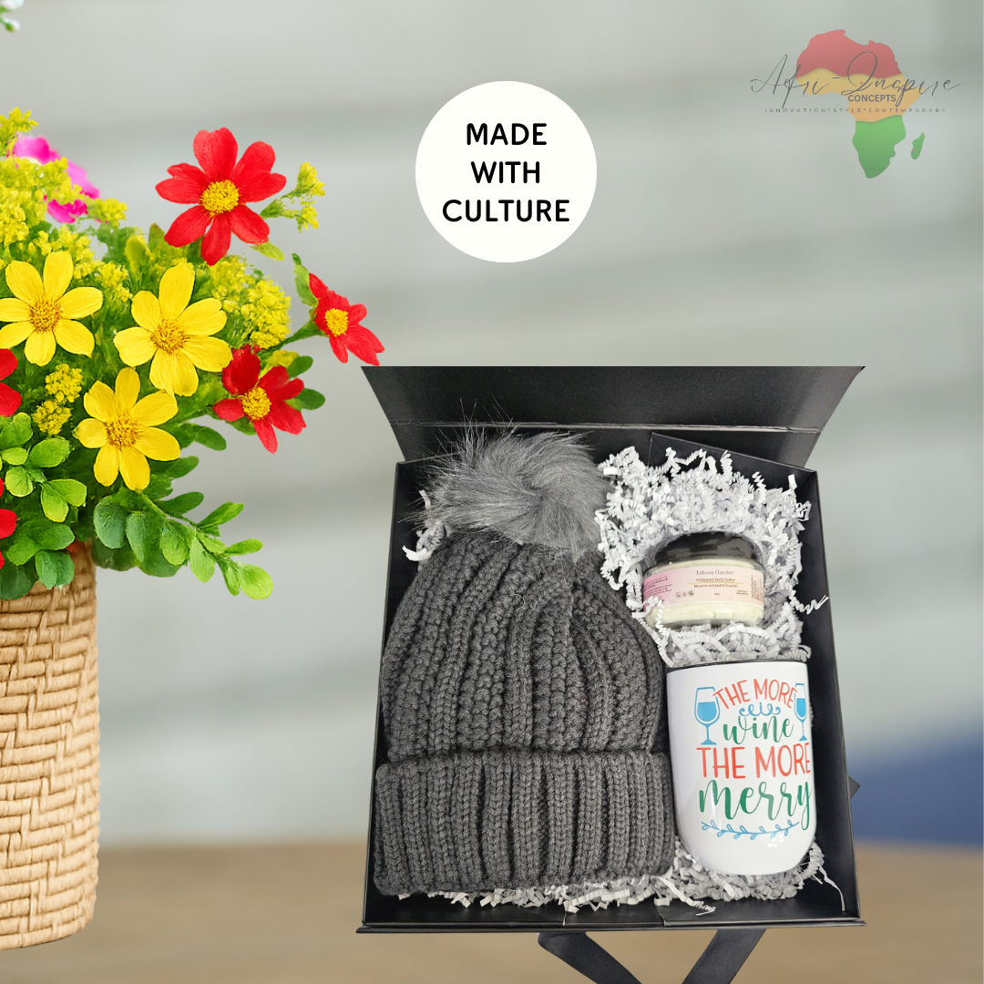 Cozy Cheer Gift Box – Beanie, Mug, Body Butter & Holiday Vibes in a Keepsake Box