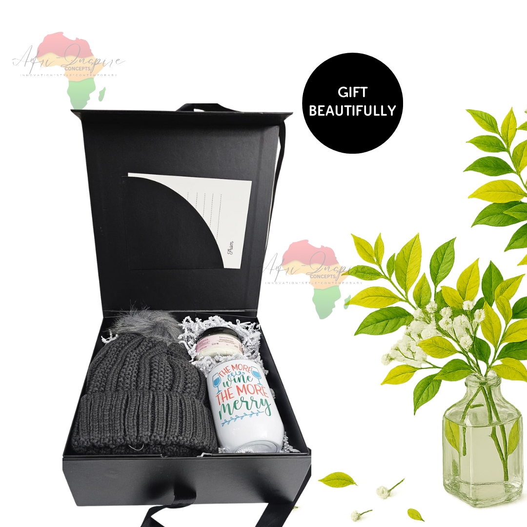 Cozy Cheer Gift Box – Beanie, Mug, Body Butter & Holiday Vibes in a Keepsake Box