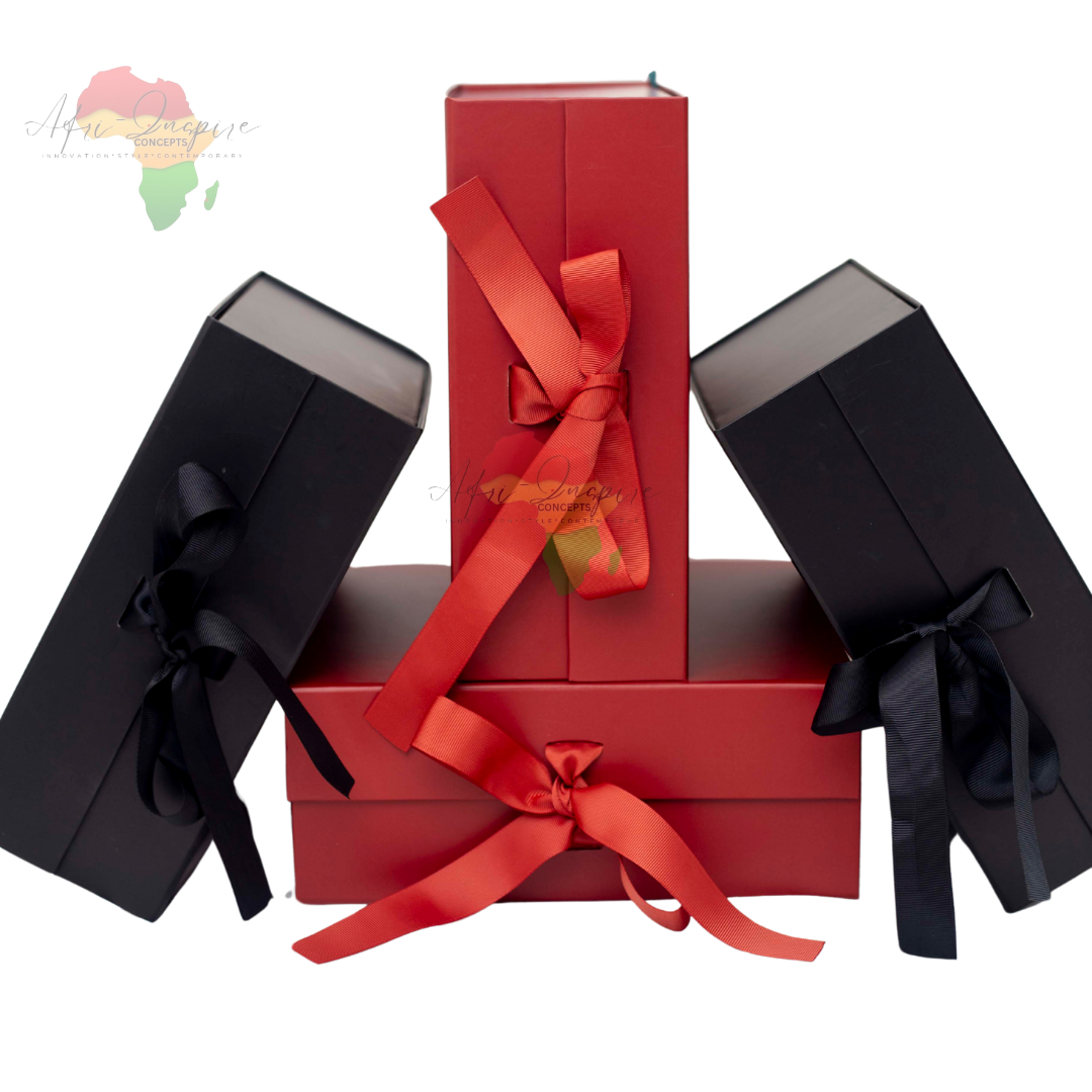 Coffret cadeau pliable vide mat 3 pièces avec couvercle à fermoir magnétique