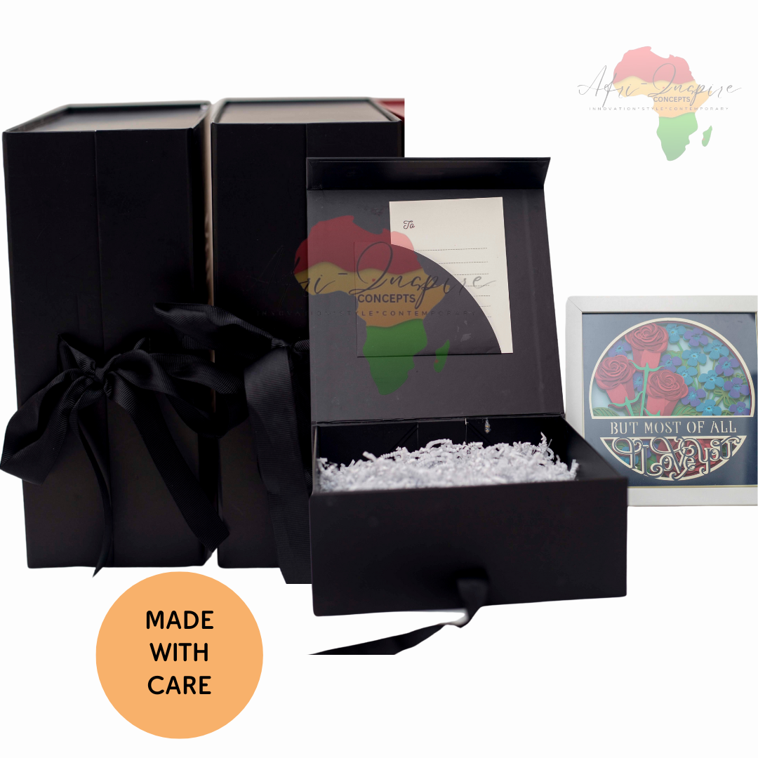 Handcrafted Shadow Box Gift – Personalized 3D Art in a Keepsake Frame (comes in a box)