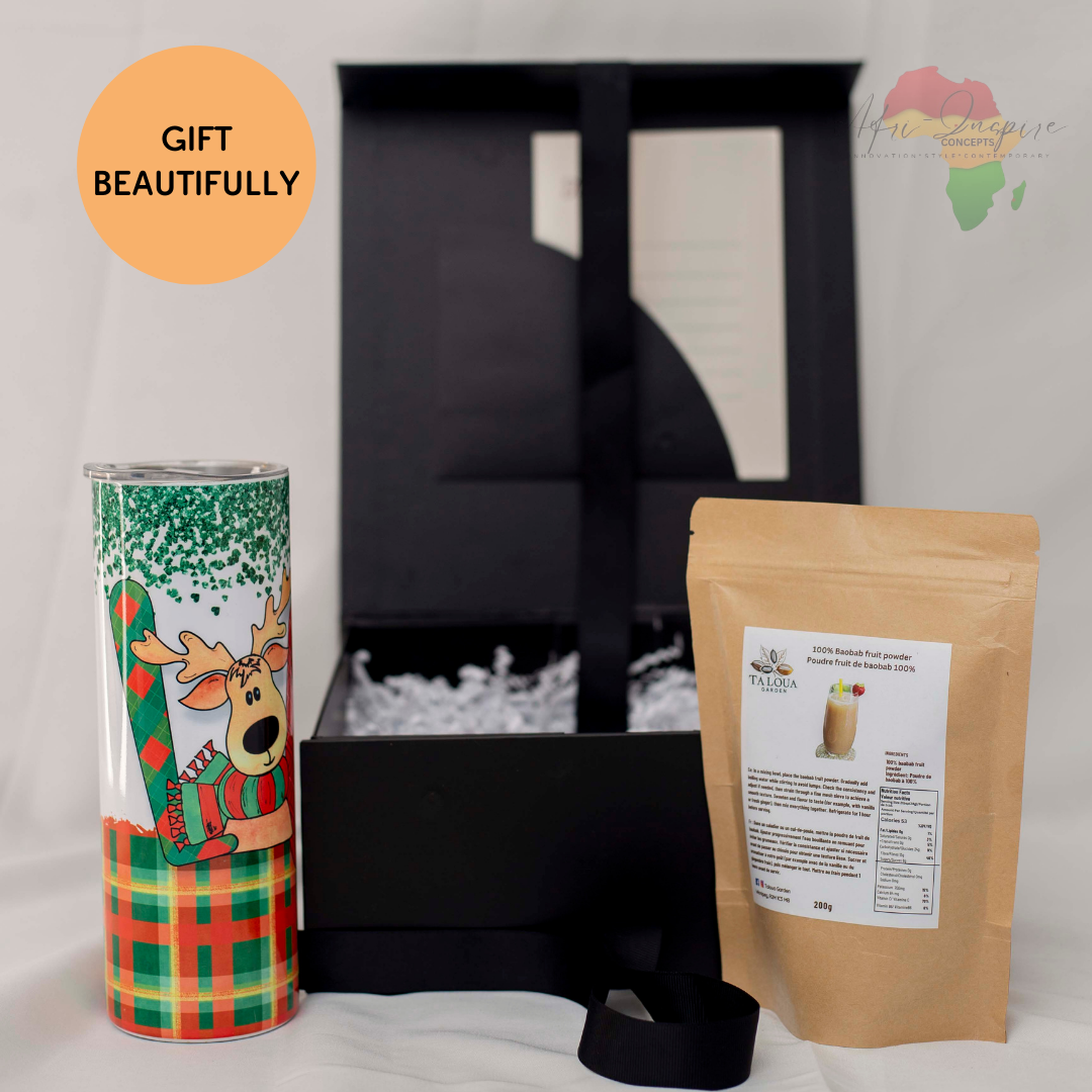 Baobab Wellness Gift Box - Superfruit Powder + Personalized Tumbler for Everyday Nourishment