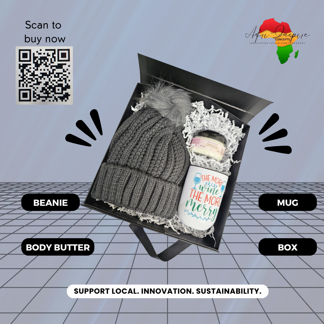 Cozy Cheer Gift Box – Beanie, Mug, Body Butter & Holiday Vibes in a Keepsake Box
