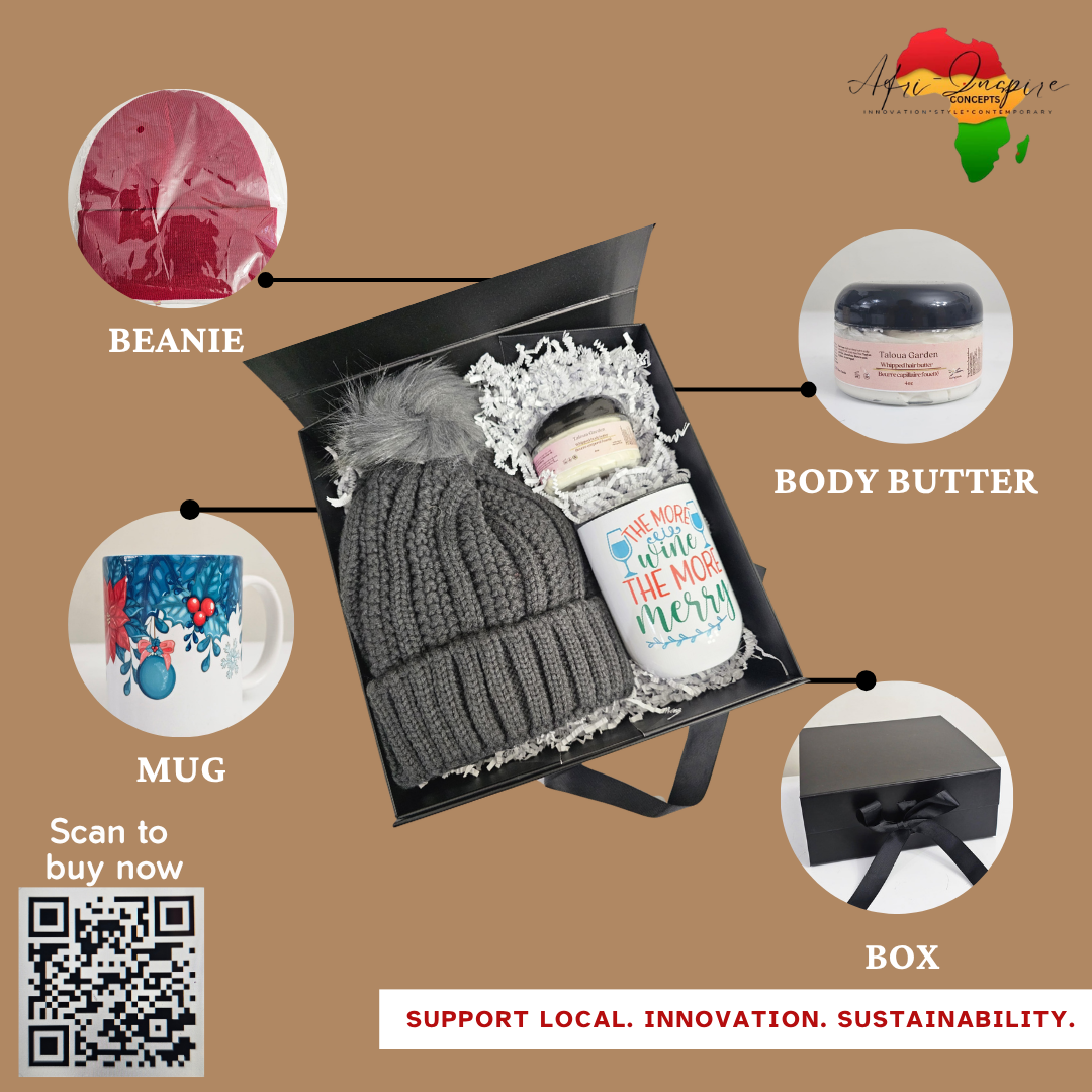 Cozy Cheer Gift Box – Beanie, Mug, Body Butter & Holiday Vibes in a Keepsake Box