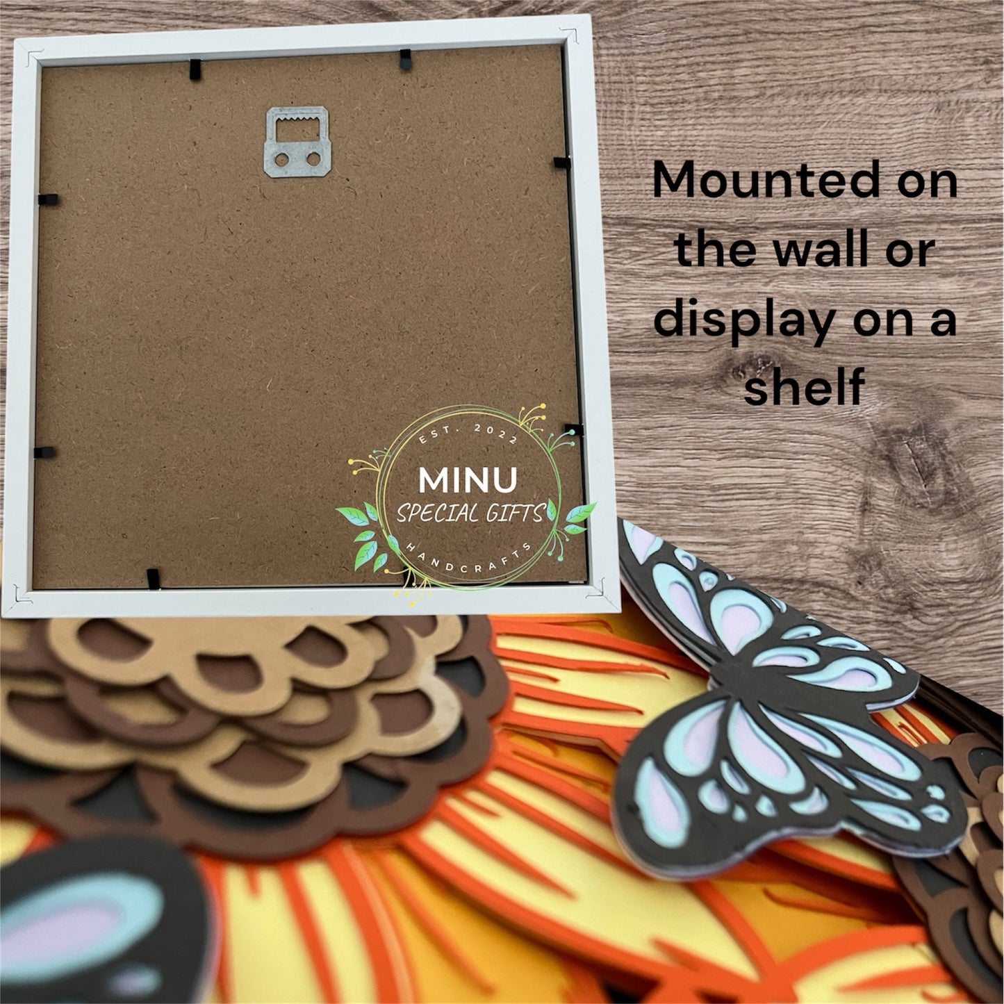 Positive Affirmation 3D Shadow Box : Be Happy