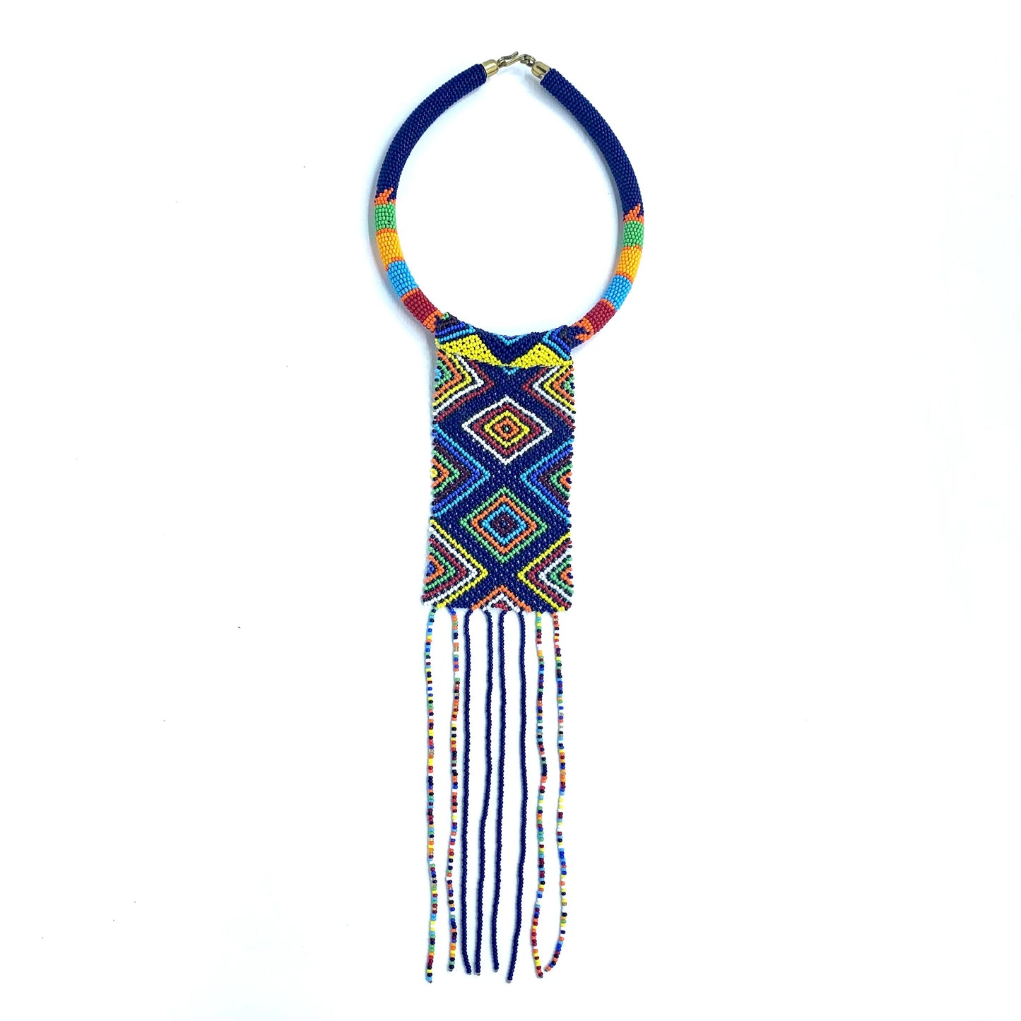 Olkiketa Laang Beaded Necklace β Majestic African Heritage in Every Bead