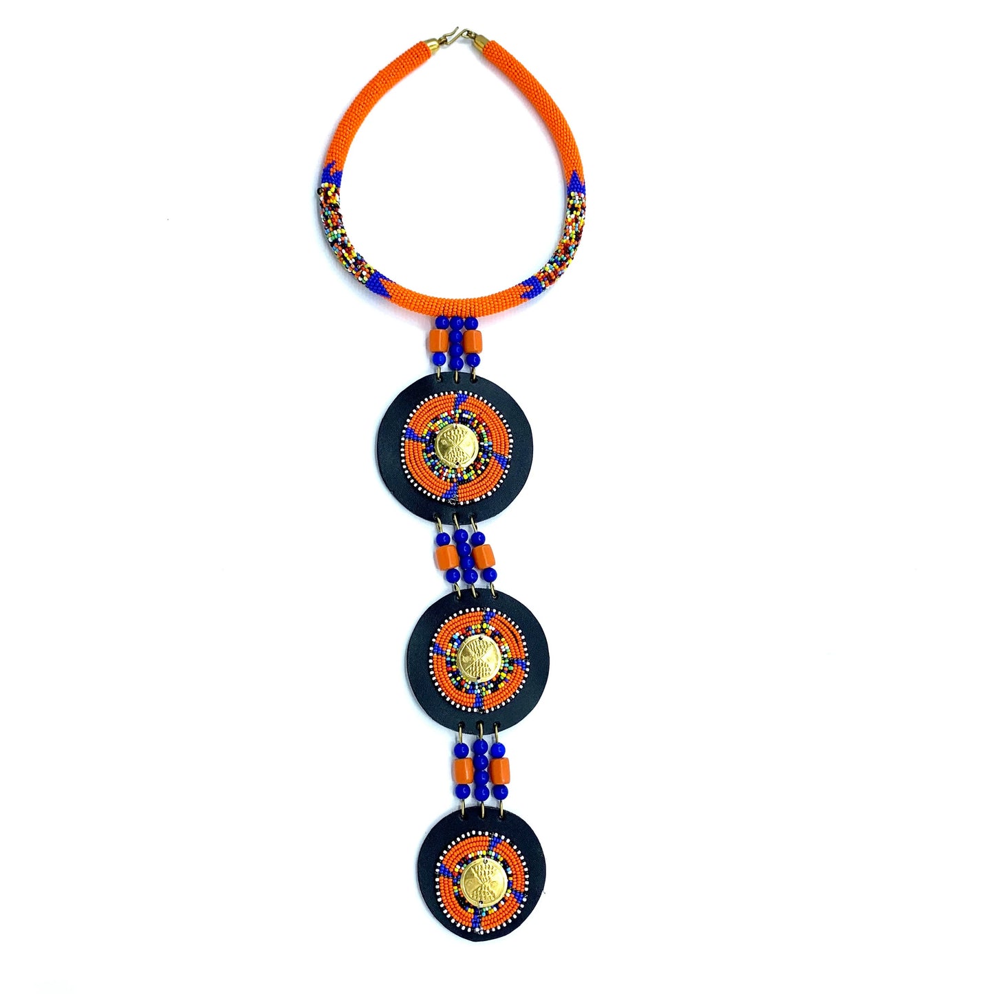 Nadeu Beaded Necklace β Bold, Handcrafted African Elegance