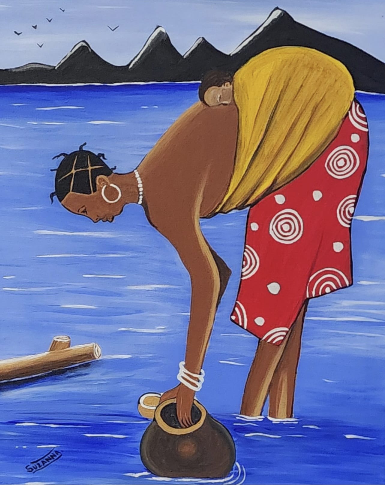 Visual Art 4 – Vibrant African Paintings on Canvas (Acrylics & Mixed Media)
