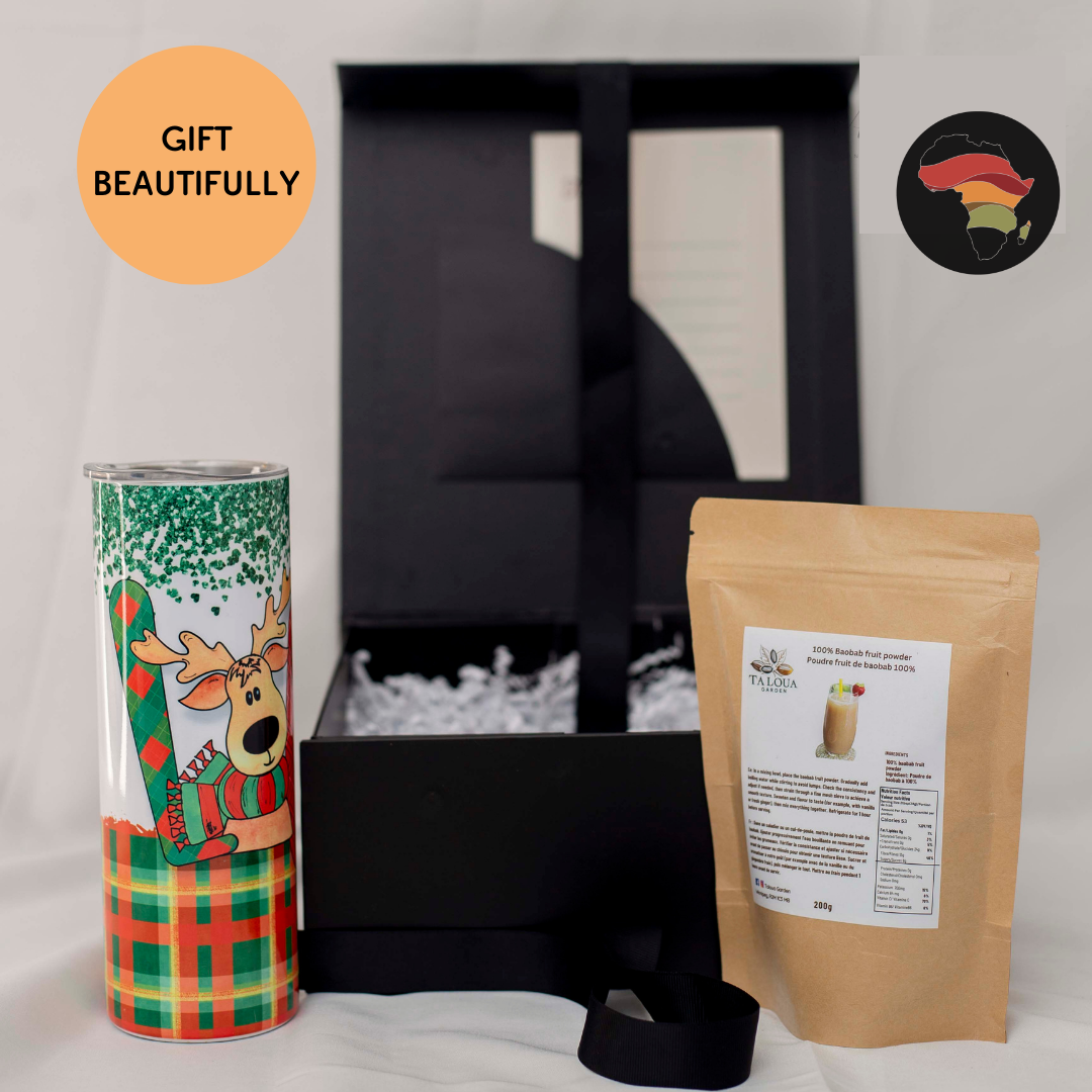 Baobab Wellness Gift Box - Superfruit Powder + Personalized Tumbler for Everyday Nourishment