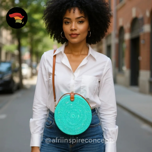 Plain Round Rattans Bag (L) – Minimalist, Handwoven & Naturally Beautiful