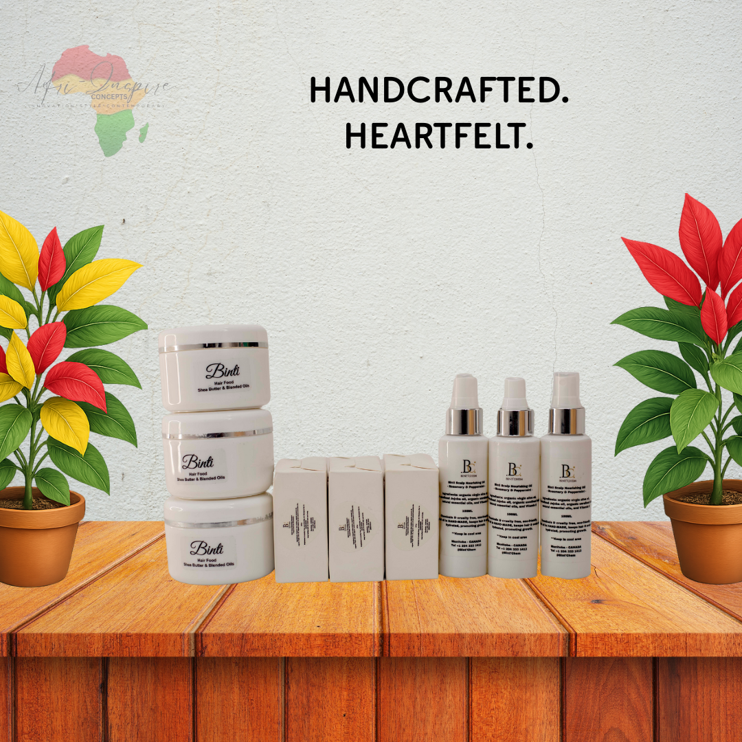 Crown Care Trio Gift Box – Nourishing Hair Cream, Refreshing Spray & Gentle Soap-9pc set