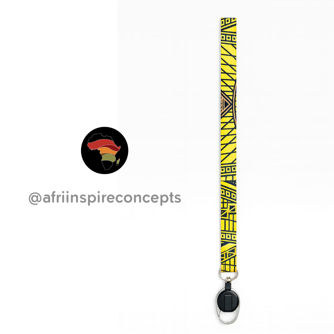 African Print Lanyard – Bold, Functional & Culturally Inspired