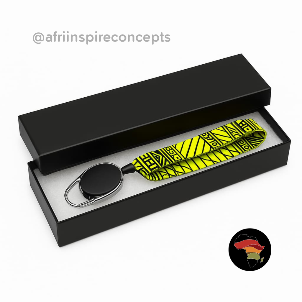 African Print Lanyard – Bold, Functional & Culturally Inspired