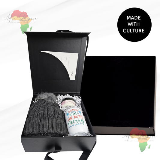 Cozy Cheer Gift Box – Beanie, Mug, Body Butter & Holiday Vibes in a Keepsake Box