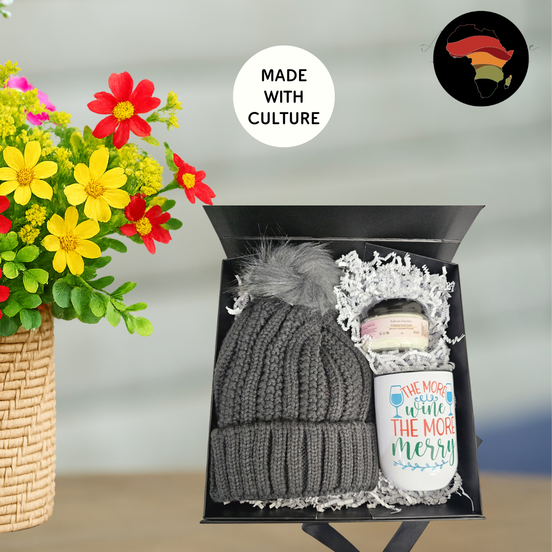 Cozy Cheer Gift Box – Beanie, Mug, Body Butter & Holiday Vibes in a Keepsake Box