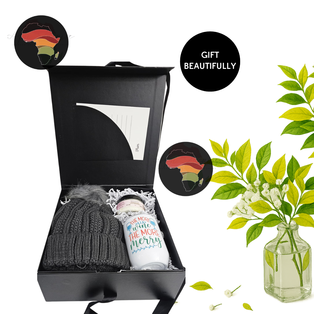 Cozy Cheer Gift Box – Beanie, Mug, Body Butter & Holiday Vibes in a Keepsake Box