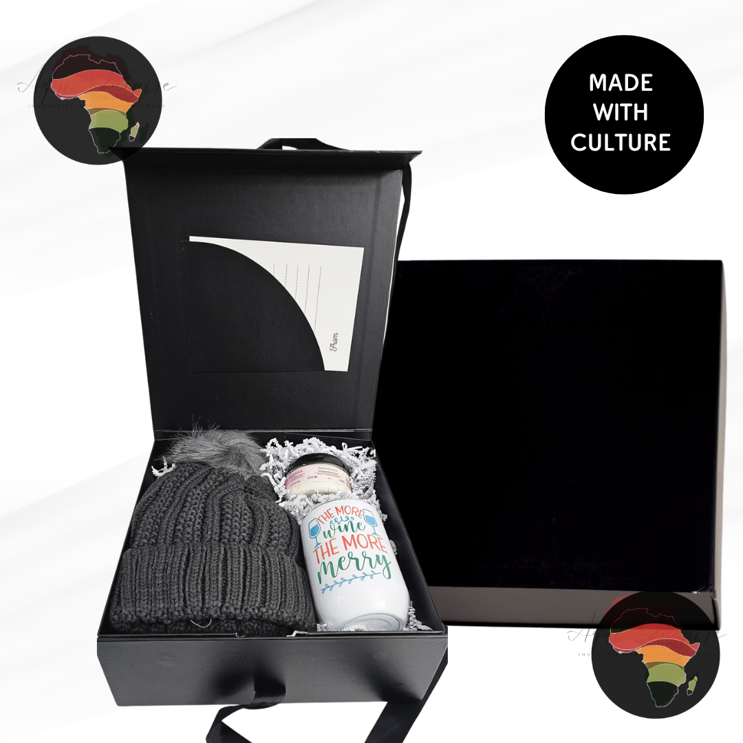 Cozy Cheer Gift Box – Beanie, Mug, Body Butter & Holiday Vibes in a Keepsake Box