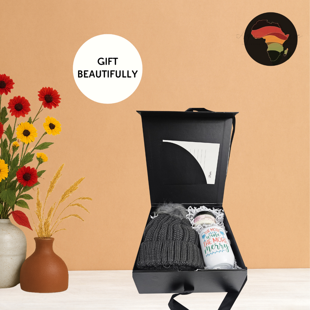 Cozy Cheer Gift Box – Beanie, Mug, Body Butter & Holiday Vibes in a Keepsake Box