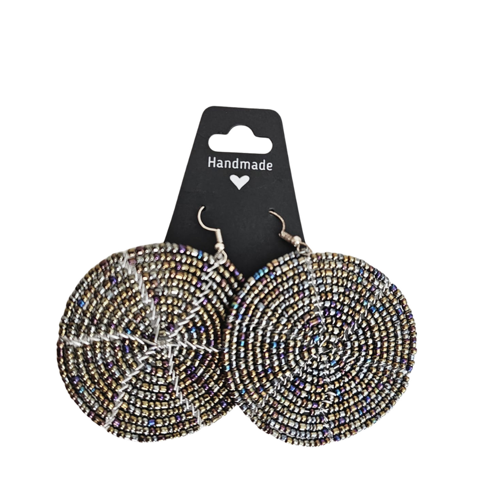 African Handmade Beaded Earrings – Bold, Colorful & Culturally Inspired