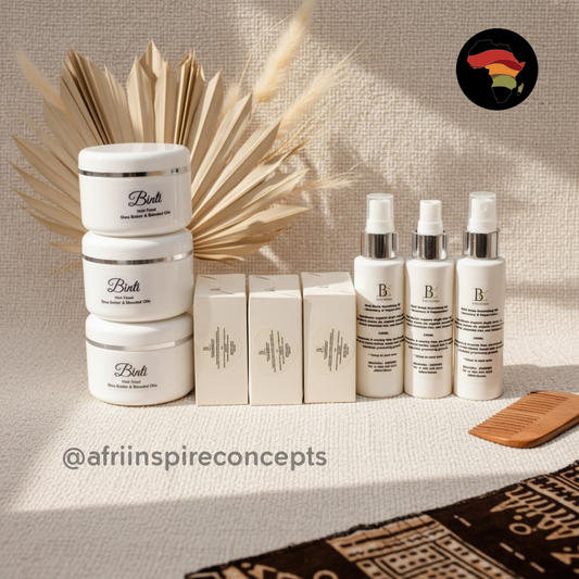 Crown Care Trio Gift Box – Nourishing Hair Cream, Refreshing Spray & Gentle Soap-9pc set