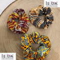 Bold & Beautiful African Print Scrunchies – Handmade Hair Accessories with Ankara Flair