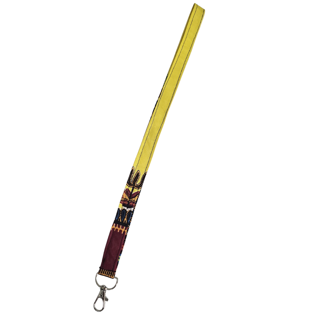 African Print Lanyard – Bold, Functional & Culturally Inspired