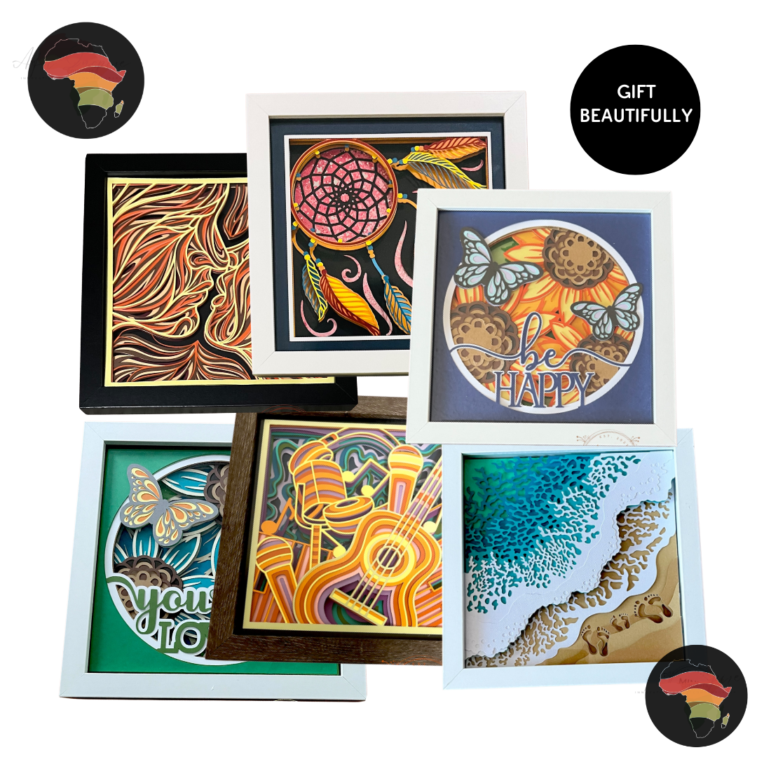 Handcrafted Shadow Box Gift – Personalized 3D Art in a Keepsake Frame