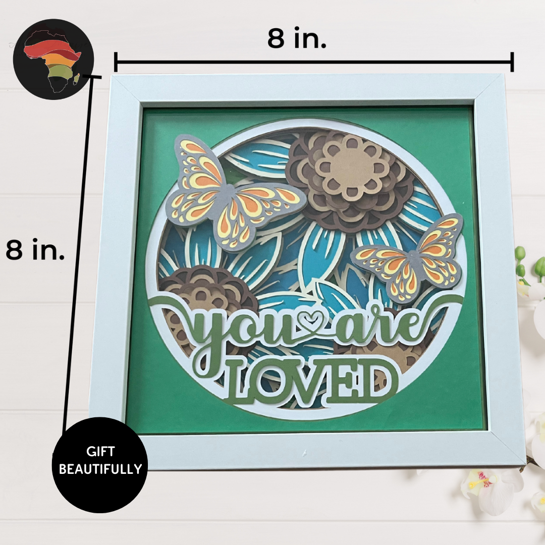 Handcrafted Shadow Box Gift – Personalized 3D Art in a Keepsake Frame