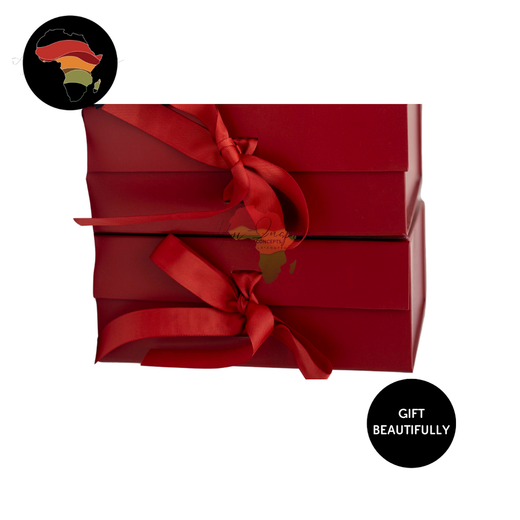 3pc Matte Empty foldable gift box with magnetic clasp lid