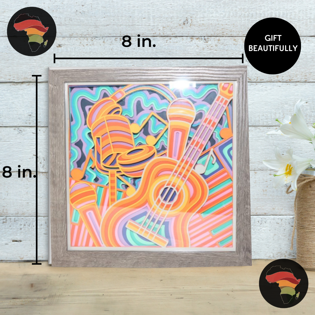 Handcrafted Shadow Box Gift – Personalized 3D Art in a Keepsake Frame