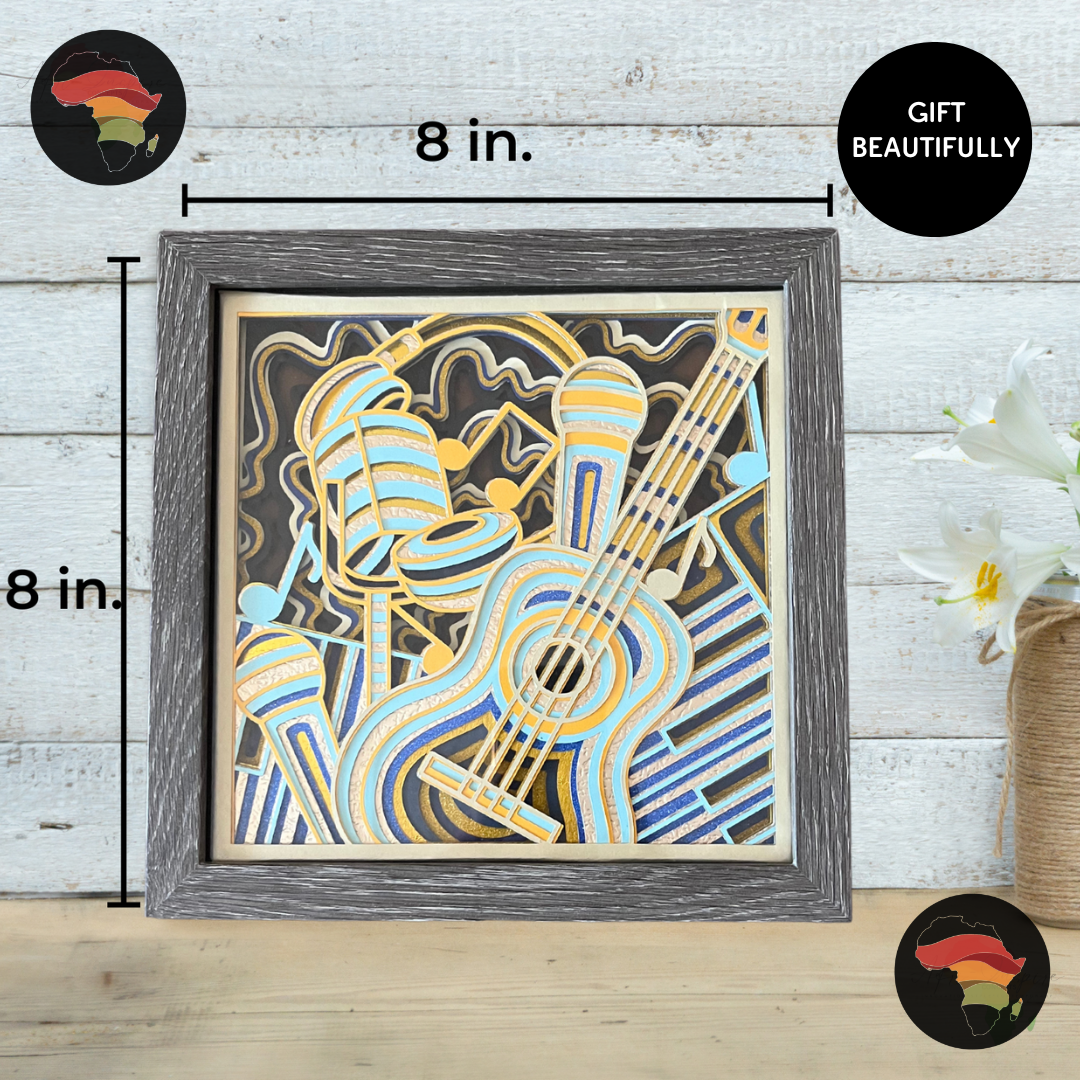 Handcrafted Shadow Box Gift – Personalized 3D Art in a Keepsake Frame