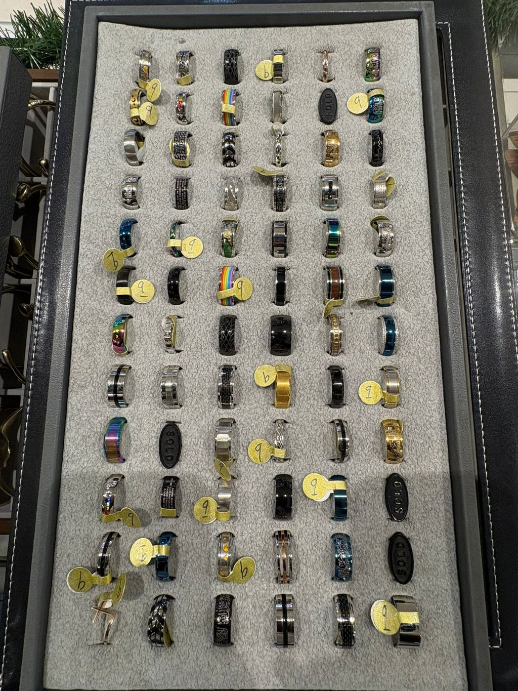 Multi Color Stainless Steel Rings (different sizes)