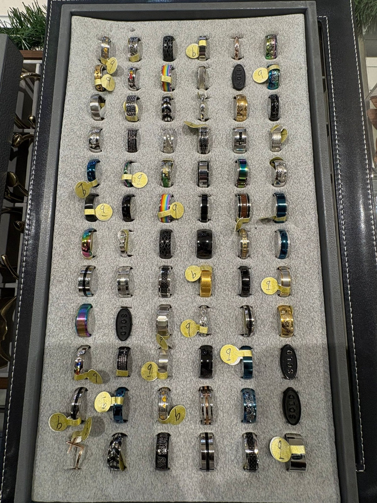 Multi Color Stainless Steel Rings (different sizes)