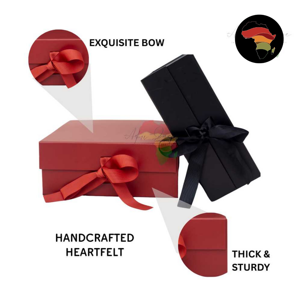 3pc Matte Empty foldable gift box with magnetic clasp lid