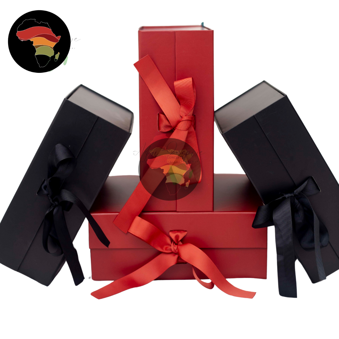 3pc Matte Empty foldable gift box with magnetic clasp lid