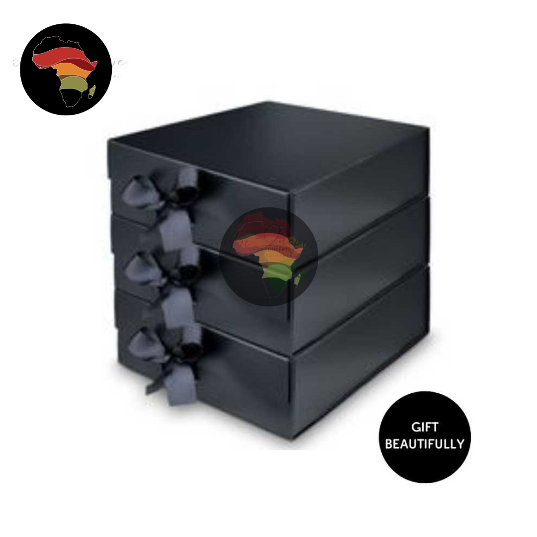 3pc Matte Empty foldable gift box with magnetic clasp lid