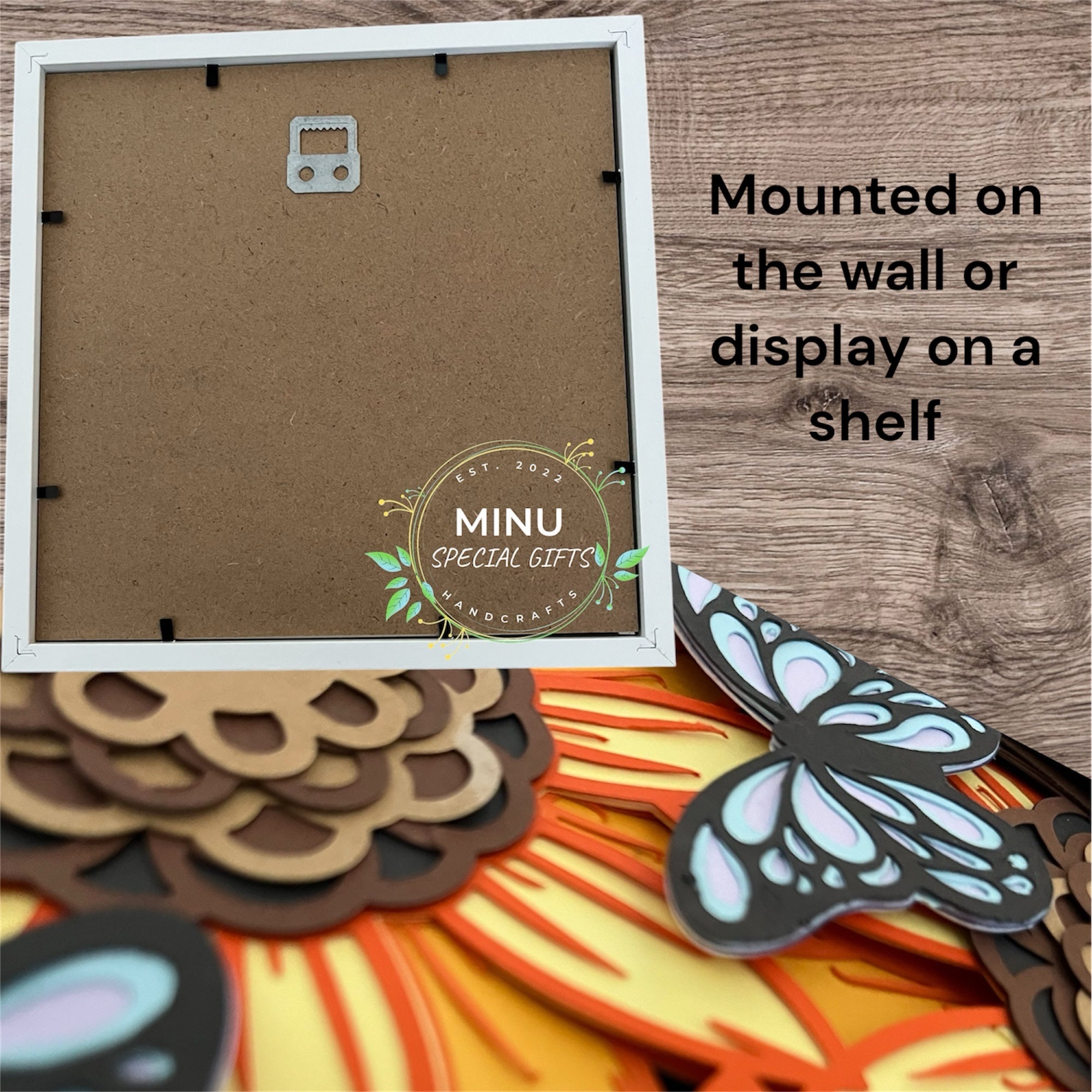 Positive Affirmation 3D Shadow Box : Be Happy