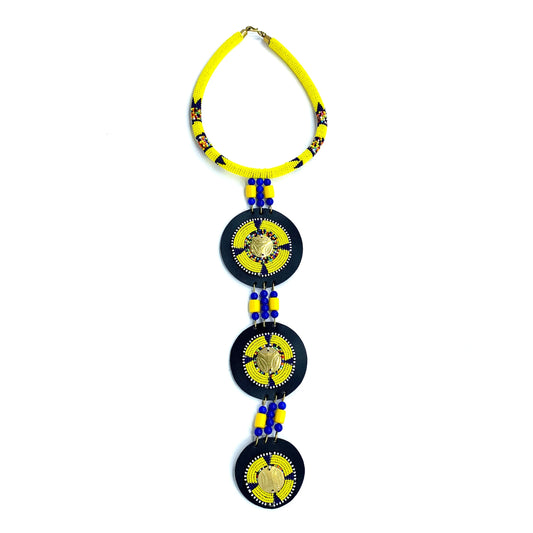Nadeu Beaded Necklace – Bold, Handcrafted African Elegance